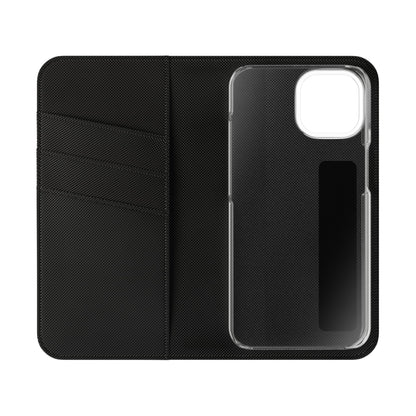 Lyric Flip Case | Light Pink Romantic Aesthetic Phone Case | Music-Inspired Folio Wallet Case