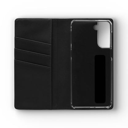 Lyric Flip Case | Light Pink and Lavender Romantic Aesthetic Phone Case | Music-Inspired Folio Wallet Case